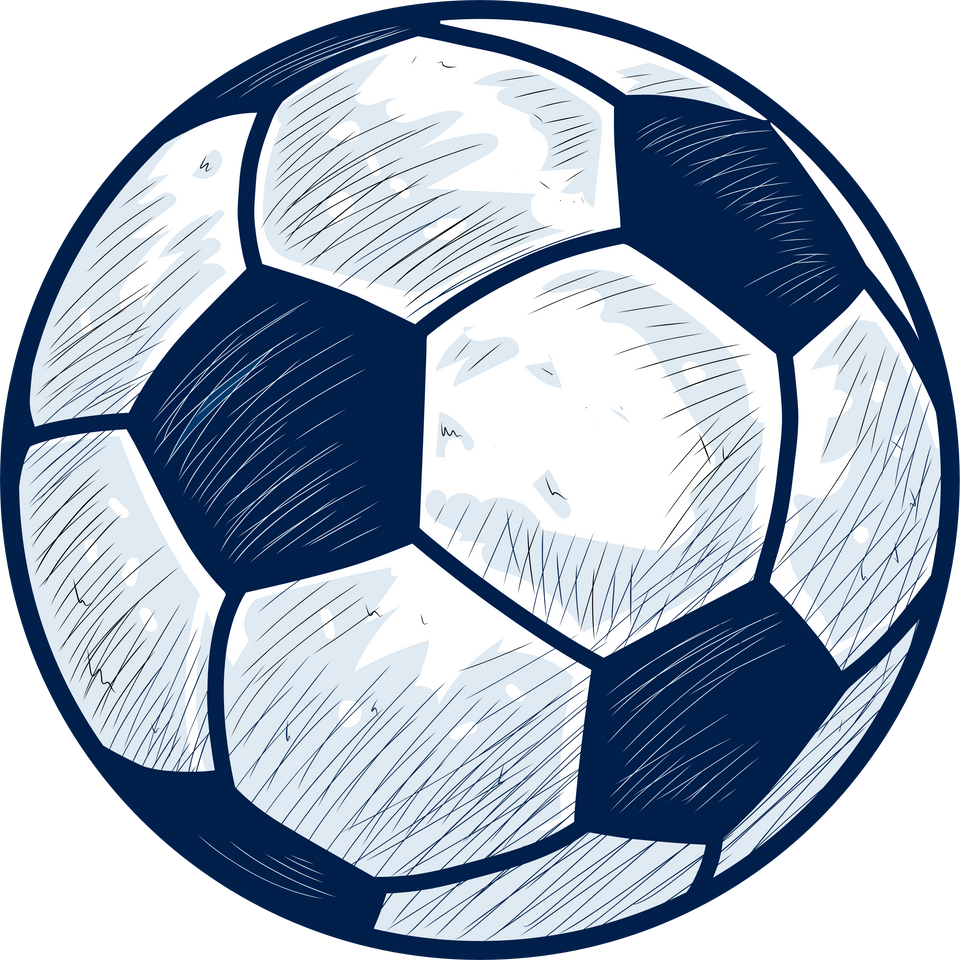 Soccer Ball Doodle Drawing Illustration